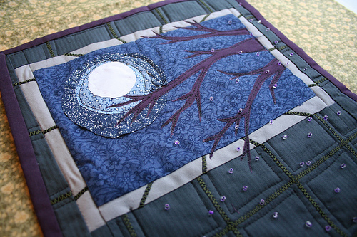 Journal quilt: Showering with the lights off