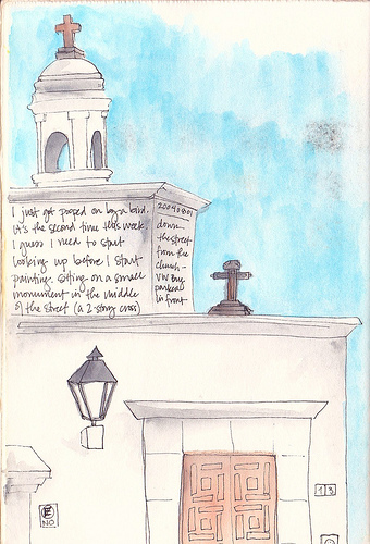 Mexico Blue Sky Church