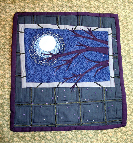 Journal Quilt: Showering with the lights off